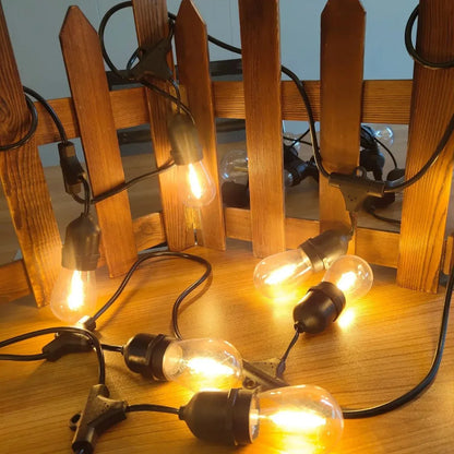 Ghirlanda luminoasa, decorativa, interconectabila, Naimeed D6120, 10m, 10 Becuri LED, Lumina Alb Cald