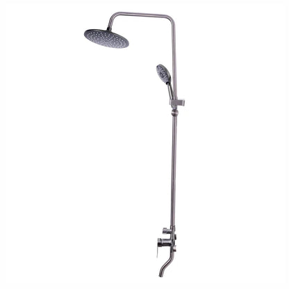 Coloana de dus, cu para fixa si para mobila, Naimeed D6136, 3 functii, otel inoxidabil, Argintiu