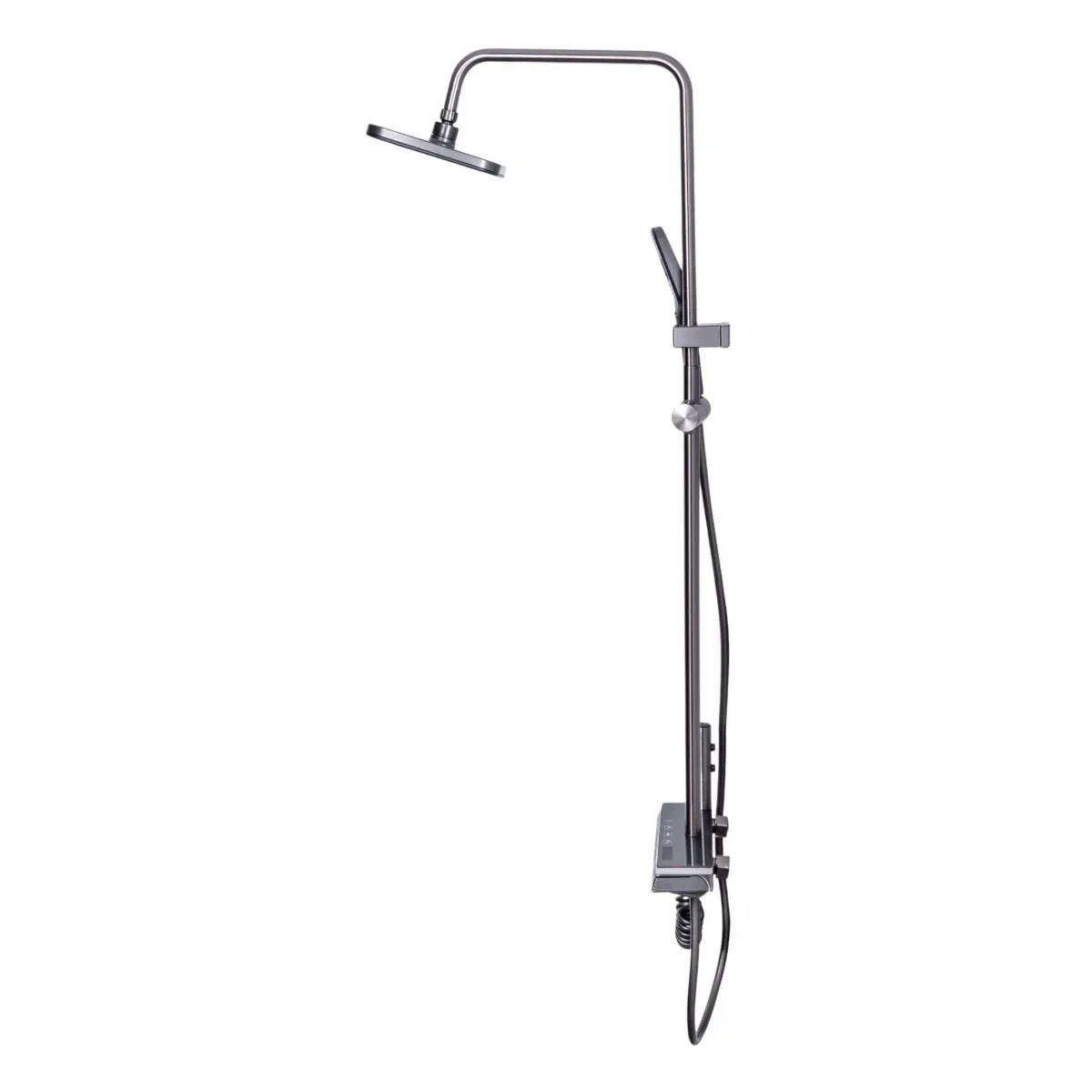 Coloana de dus, cu para fixa si para mobila, Naimeed D6143, 4 functii, otel inoxidabil, Argintiu