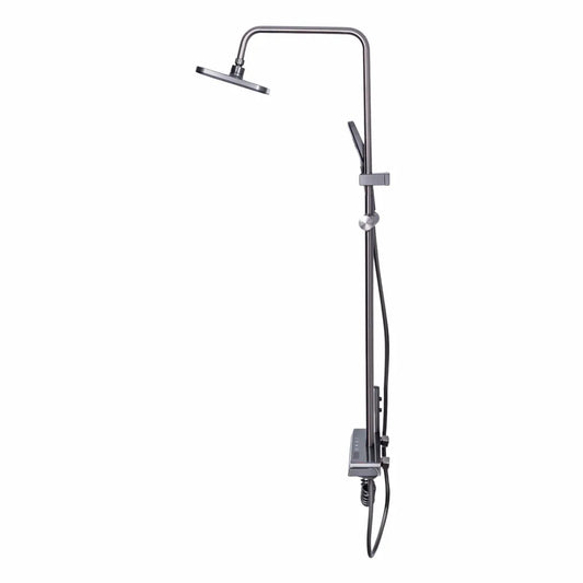 Coloana de dus, cu para fixa si para mobila, Naimeed D6143, 4 functii, otel inoxidabil, Argintiu