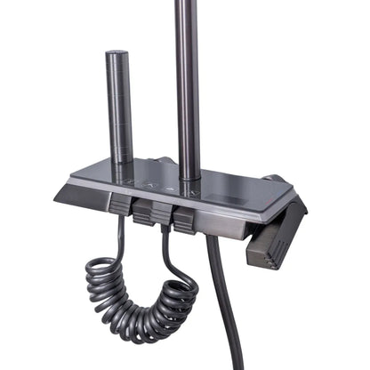 Coloana de dus, cu para fixa si para mobila, Naimeed D6143, 4 functii, otel inoxidabil, Argintiu