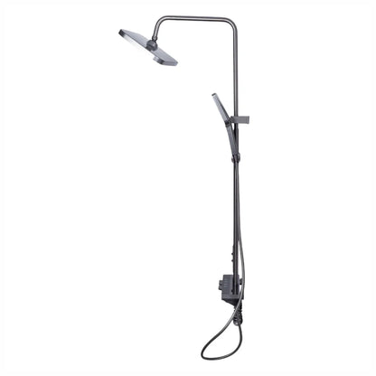 Coloana de dus, cu para fixa si para mobila, Naimeed D6145, 4 functii, otel inoxidabil, Gri