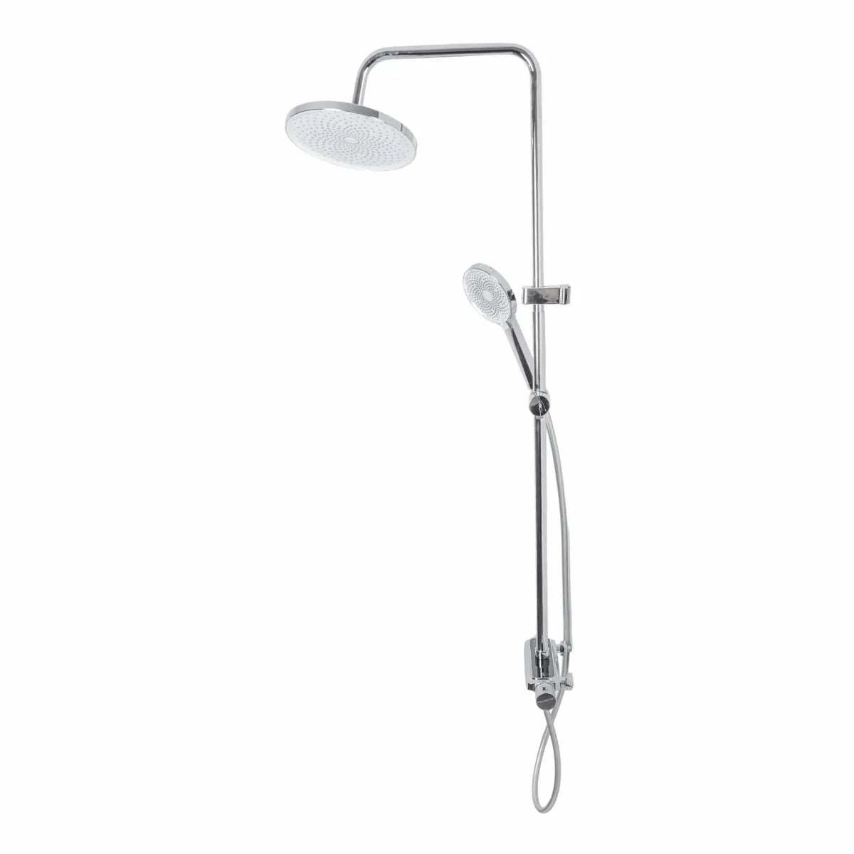 Coloana de dus, cu para fixa si para mobila, Naimeed D6148, 3 functii, otel inoxidabil, Argintiu