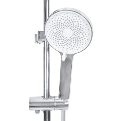 Coloana de dus, cu para fixa si para mobila, Naimeed D6148, 3 functii, otel inoxidabil, Argintiu