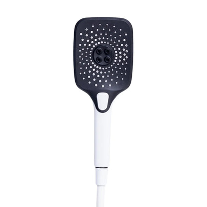Coloana de dus, cu para fixa si para mobila, Naimeed D6149, 4 functii, otel inoxidabil, Alb