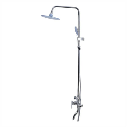 Coloana de dus, cu para fixa si para mobila, Naimeed D6151, 3 functii, otel inoxidabil, Argintiu