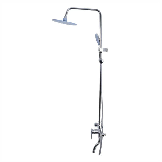 Coloana de dus, cu para fixa si para mobila, Naimeed D6151, 3 functii, otel inoxidabil, Argintiu