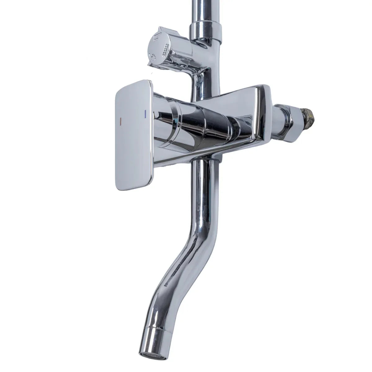 Coloana de dus, cu para fixa si para mobila, Naimeed D6151, 3 functii, otel inoxidabil, Argintiu