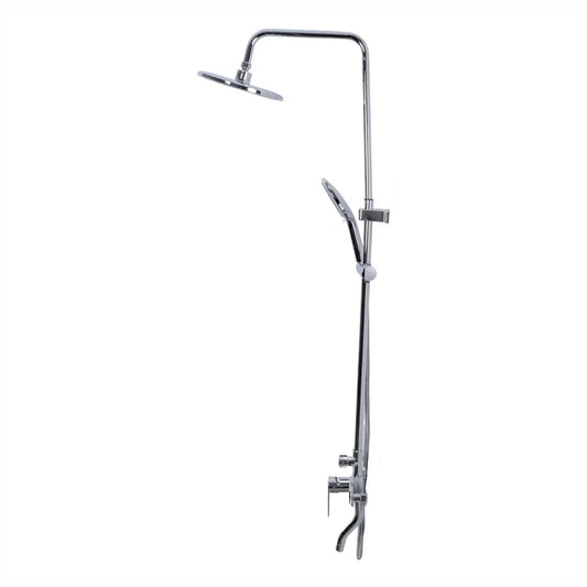 Coloana de dus, cu para fixa si para mobila, Naimeed D6152, 3 functii, otel inoxidabil, Argintiu