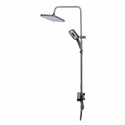 Coloana de dus, cu para fixa si para mobila, Naimeed D6158, 4 functii, otel inoxidabil, Argintiu