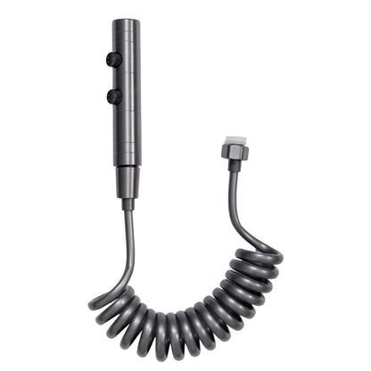 Coloana de dus, cu para fixa si para mobila, Naimeed D6158, 4 functii, otel inoxidabil, Argintiu