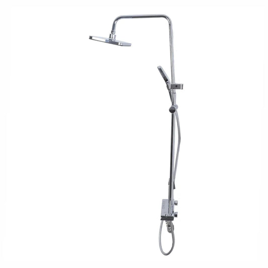 Coloana de dus, cu para fixa si para mobila, Naimeed D6160, 4 functii, otel inoxidabil, Gri