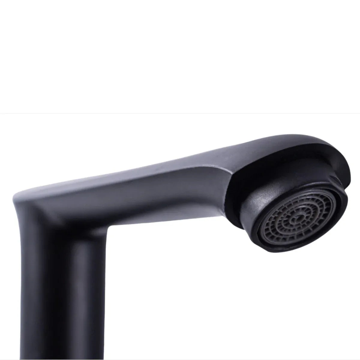 Baterie chiuveta pentru o singura alimentare cu apa, (cald sau rece), design modern, Naimeed D6184, Negru mat