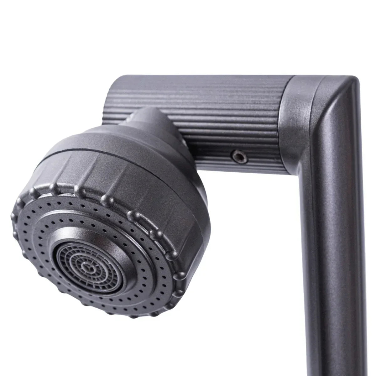 Baterie chiuveta pentru o singura alimentare cu apa, (cald sau rece), rotire 360°, multifunctionala, cu design modern, Naimeed D6186, Gri
