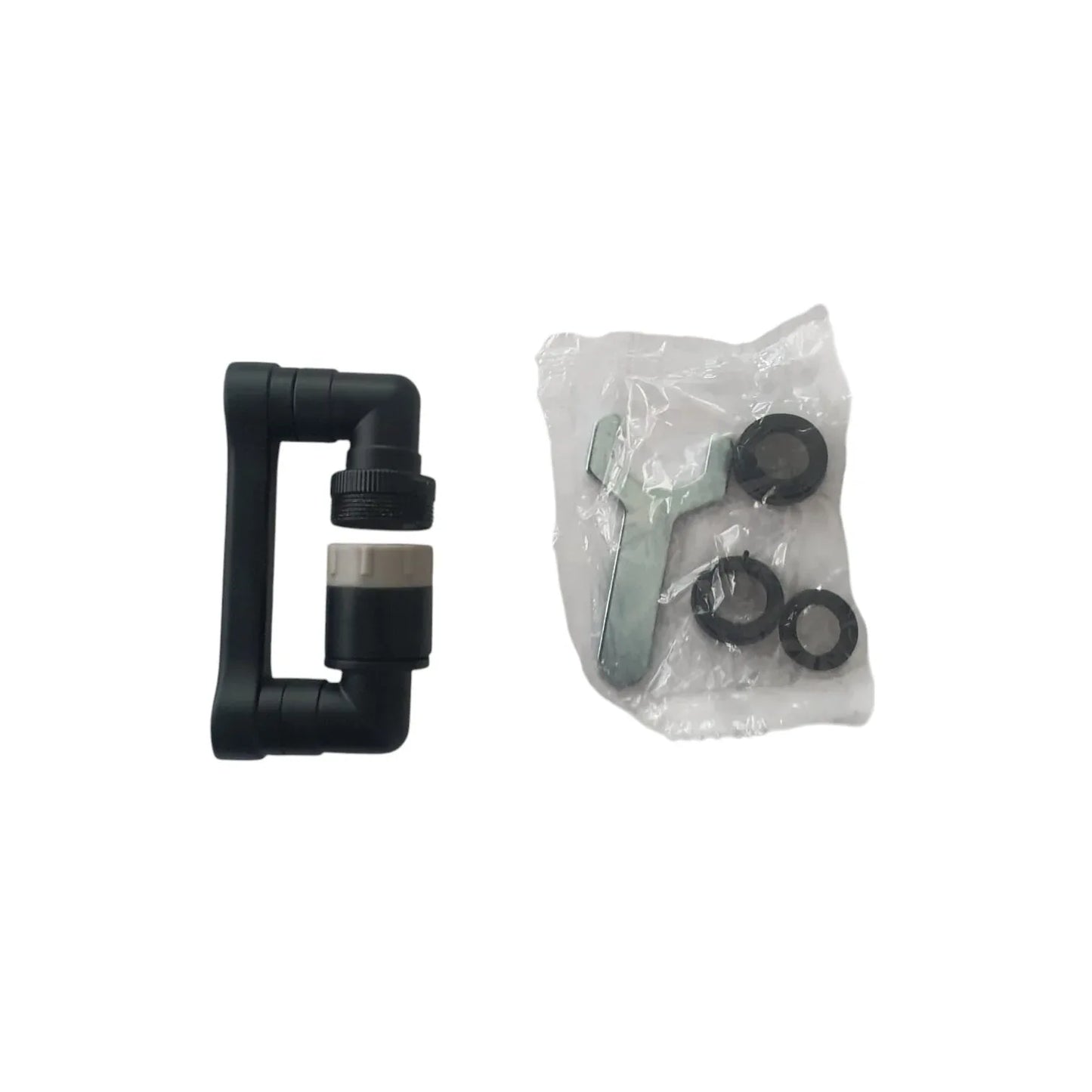 Extensie pivotanta pentru robinet, 2 moduri de pulverizare, Naimeed D6193, Negru