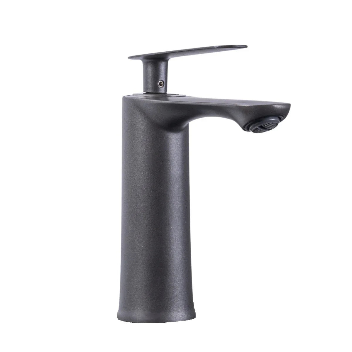 Baterie pentru baie cu design modern, Naimeed D6199, Gri mat