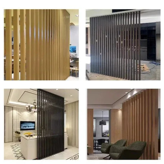 Set 5 profile Rectangular Decorativ Ranforsat WPC, Naimeed D6210, 260x10x5cm, Alb marmura