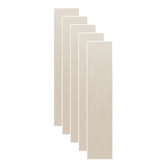 Set 5 profile Rectangular Decorativ Ranforsat WPC, Naimeed D6207, 260x10x5cm, Crem