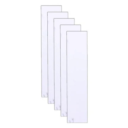 Set 5 profile Rectangular Decorativ Ranforsat WPC, Naimeed D6210, 260x10x5cm, Alb marmura