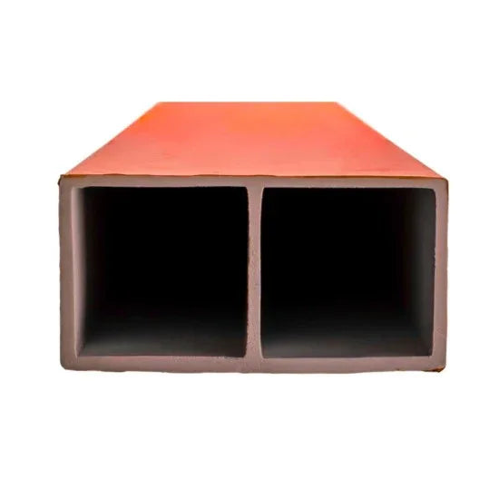 Set 5 profile Rectangular Decorativ Ranforsat WPC, Naimeed D6214, 260x10x5cm, Portocaliu