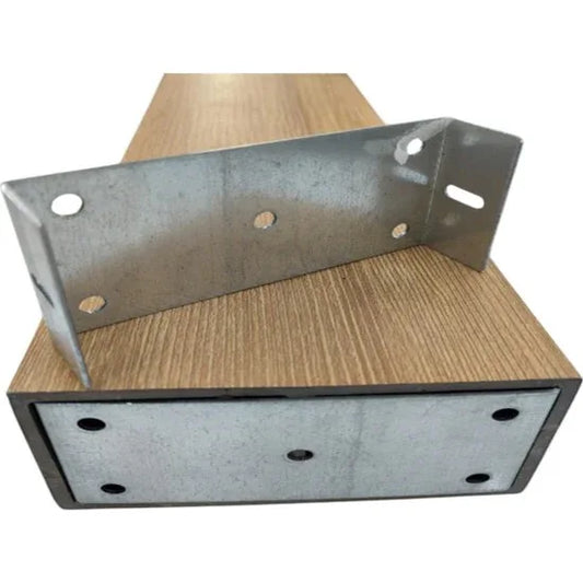 Suport interior pentru profil Rectangular WPC, Naimeed D6216, 9.5x4.5x2cm, Gri