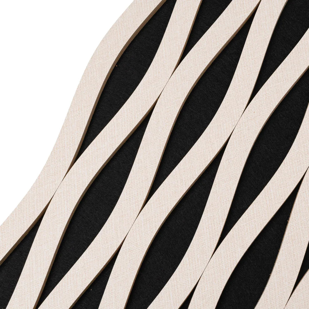Set 6 Panouri riflaj acustic decorativ, MDF si pasla, Naimeed D6241, 240x30x1.8cm, Stejar