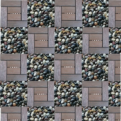 Dala deck terasa WPC, Naimeed D6253, 30x30x2cm, Maro