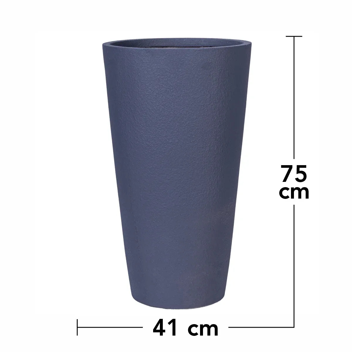 Ghiveci ecologic, Eco-friendly, Naimeed D6341, Mare, din materiale minerale, Gri, 75X41x41cm