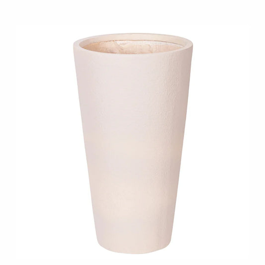 Ghiveci ecologic, Eco-friendly, Naimeed D6342, Mediu, din materiale minerale, Crem, 65x35x35cm