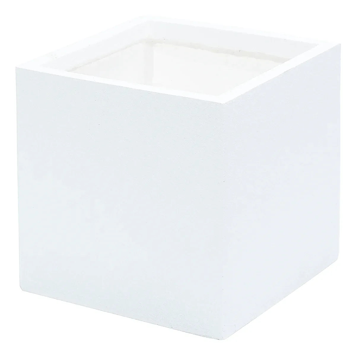 Ghiveci ecologic, Eco-friendly, Naimeed D6346, Mare, din materiale minerale, Alb, 50x50x50cm