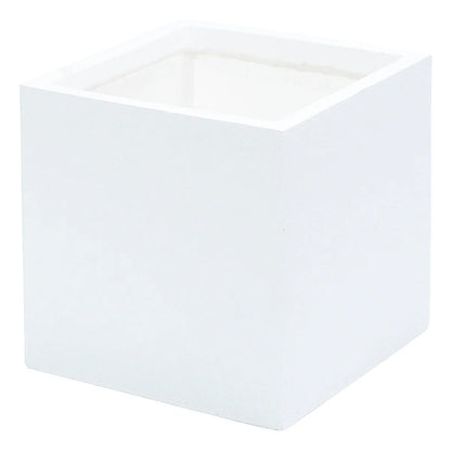 Ghiveci ecologic, Eco-friendly, Naimeed D6346, Mare, din materiale minerale, Alb, 50x50x50cm