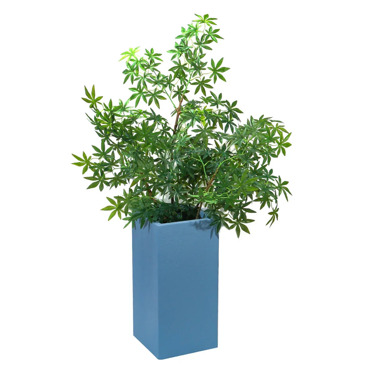 Ghiveci ecologic, Eco-friendly, Naimeed D6349, Mediu, din materiale minerale, Albastru, 65x32x32cm