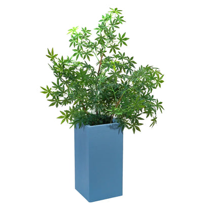 Ghiveci ecologic, Eco-friendly, Naimeed D6349, Mediu, din materiale minerale, Albastru, 65x32x32cm