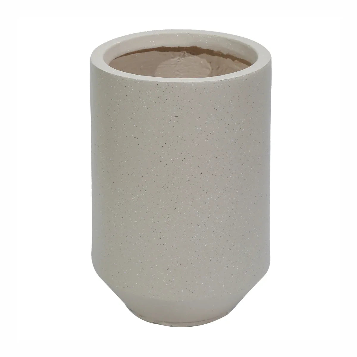 Ghiveci ecologic, Eco-friendly, Naimeed D6352, Mediu, din materiale minerale, Crem, 41x31x31cm
