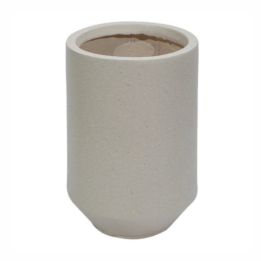Ghiveci ecologic, Eco-friendly, Naimeed D6352, Mediu, din materiale minerale, Crem, 41x31x31cm