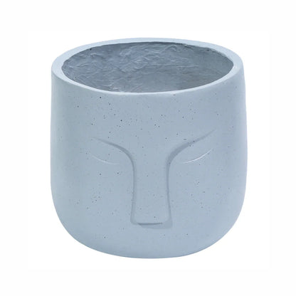 Ghiveci ecologic, Eco-friendly, Naimeed D6354, Mic, din materiale minerale, Gri, 28x25x25cm
