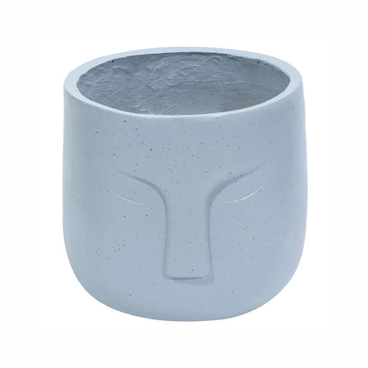 Ghiveci ecologic, Eco-friendly, Naimeed D6354, Mic, din materiale minerale, Gri, 28x25x25cm