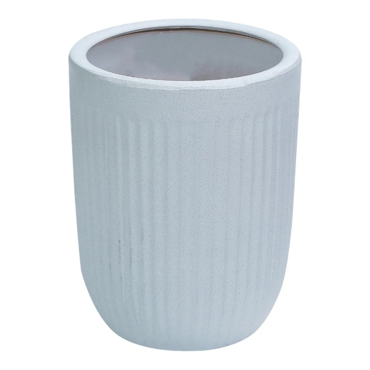 Ghiveci ecologic, Eco-friendly, Naimeed D6358, Mare, din materiale minerale, Alb, 48x40x40cm