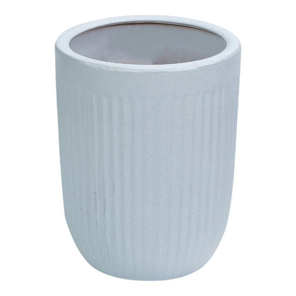 Ghiveci ecologic, Eco-friendly, Naimeed D6358, Mare, din materiale minerale, Alb, 48x40x40cm