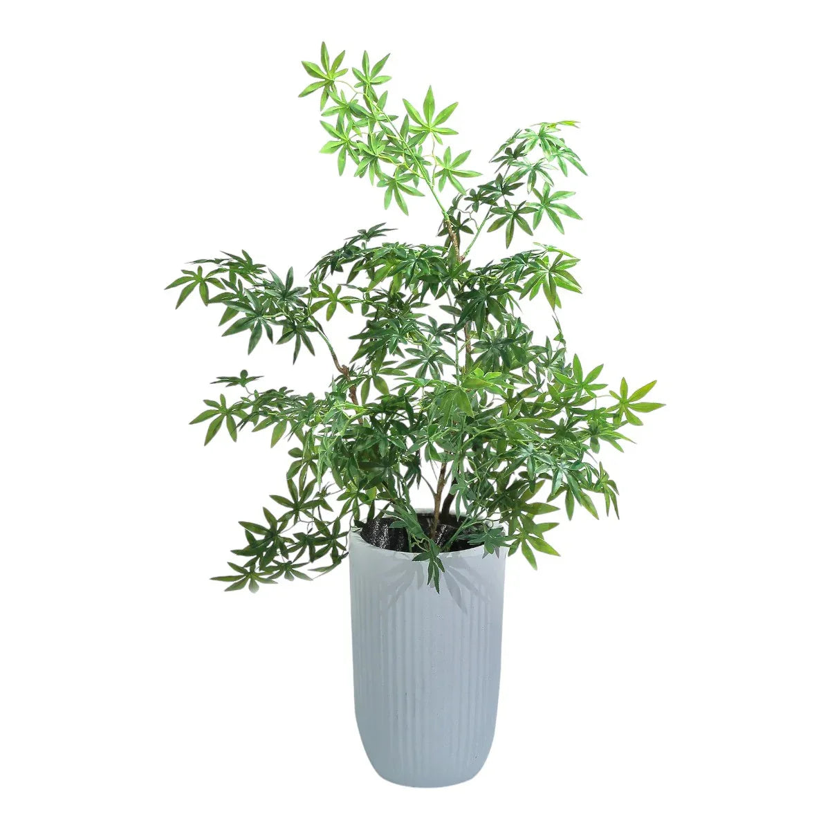 Ghiveci ecologic, Eco-friendly, Naimeed D6358, Mare, din materiale minerale, Alb, 48x40x40cm