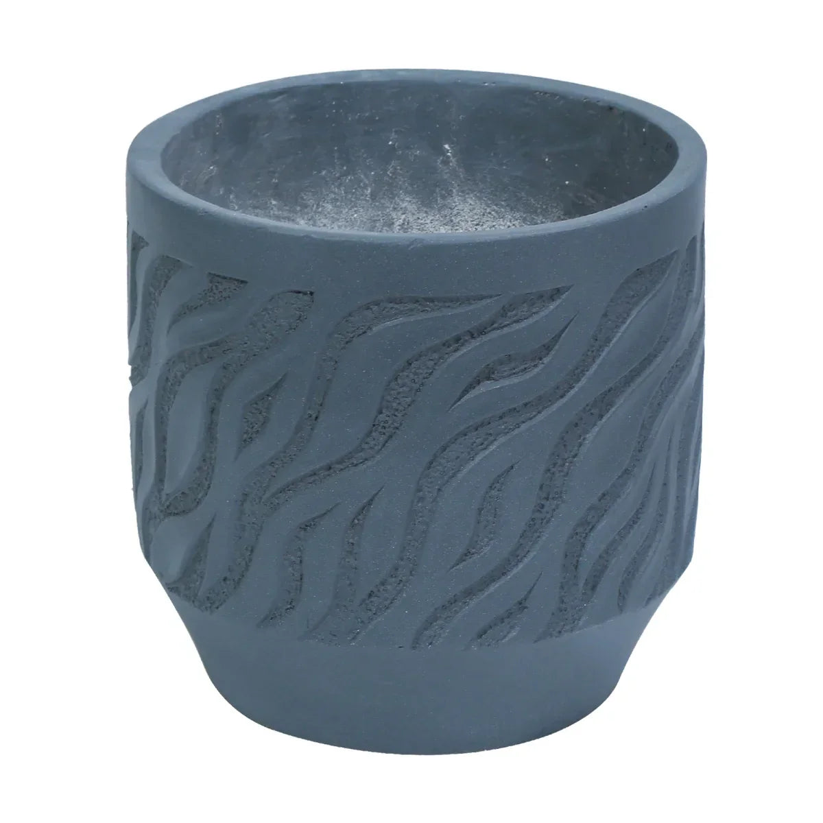 Ghiveci ecologic, Eco-friendly, Naimeed D6362, Mediu, din materiale minerale, Gri, 34x32x32cm