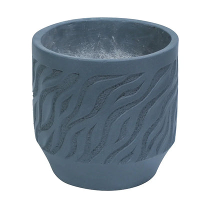 Ghiveci ecologic, Eco-friendly, Naimeed D6362, Mediu, din materiale minerale, Gri, 34x32x32cm