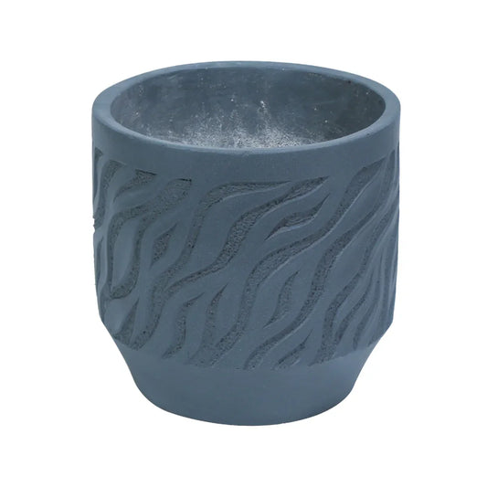 Ghiveci ecologic, Eco-friendly, Naimeed D6362, Mic, din materiale minerale, Gri, 28x27x27cm