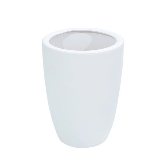 Ghiveci ecologic, Eco-friendly, Naimeed D6364, Mediu, din materiale minerale, Alb, 43x31x31cm