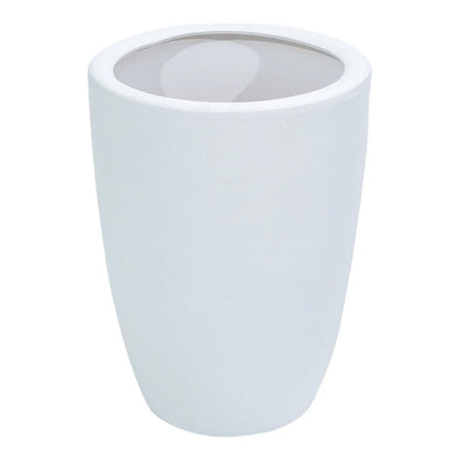 Ghiveci ecologic, Eco-friendly, Naimeed D6364, Mare, din materiale minerale, Alb, 48x39x39cm