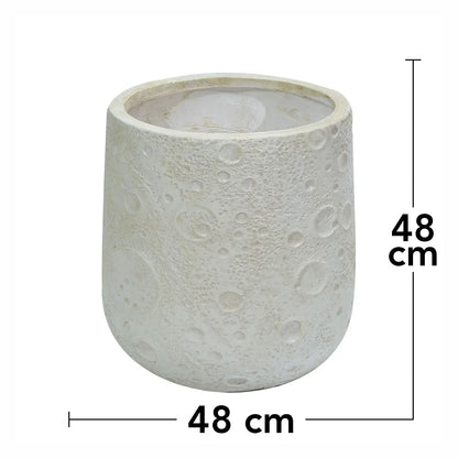 Ghiveci ecologic, Eco-friendly, Naimeed D6373, Mare, din materiale minerale, Gri, 48x48x48cm