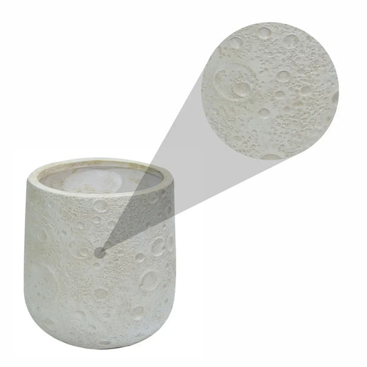 Ghiveci ecologic, Eco-friendly, Naimeed D6373, Mic, din materiale minerale, Gri, 39x29x29cm