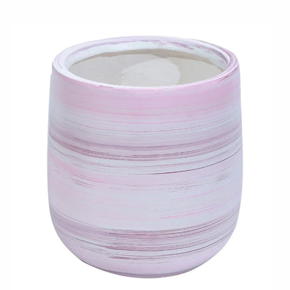 Ghiveci ecologic, Eco-friendly, Naimeed D6377, Mic, din materiale minerale, Roz, 26x23x23cm