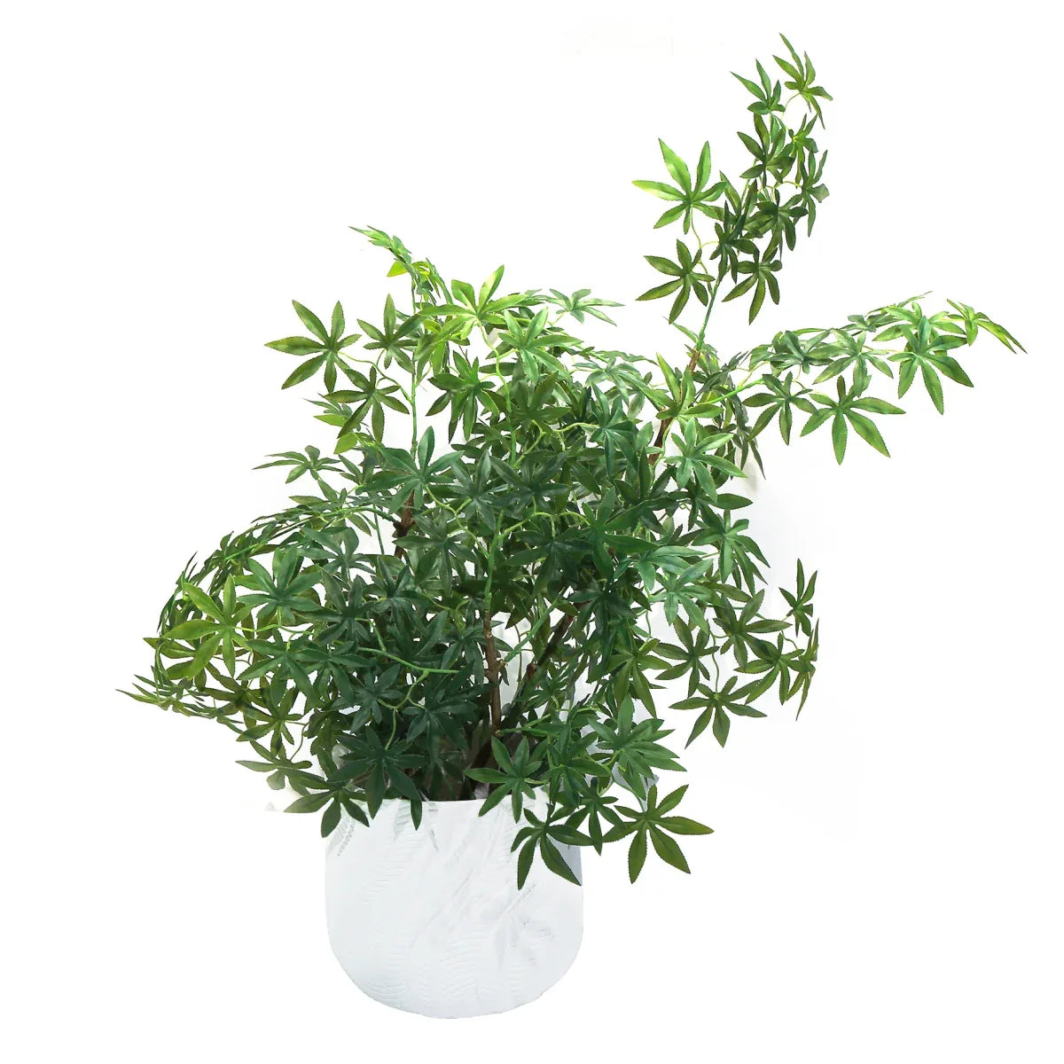 Ghiveci ecologic, Eco-friendly, Naimeed D6379, Mic, din materiale minerale, Alb, 26x29x29cm