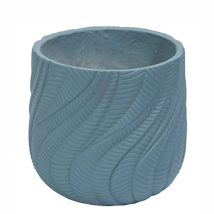 Ghiveci ecologic, Eco-friendly, Naimeed D6381, Mic, din materiale minerale, Albastru Provincial, 26x29x29cm